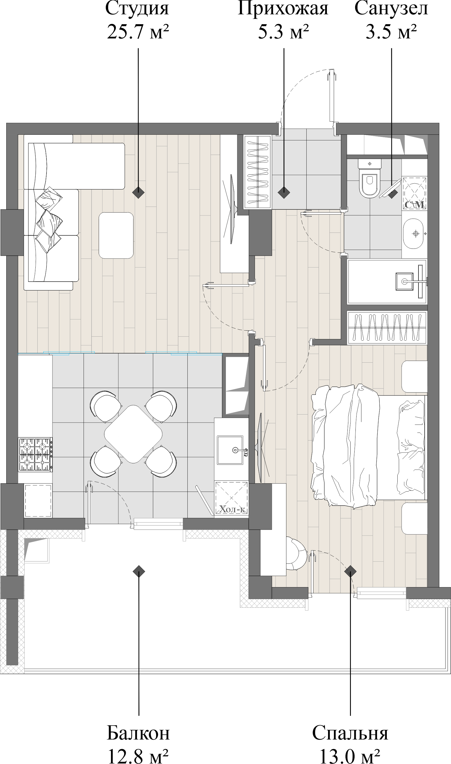 flat