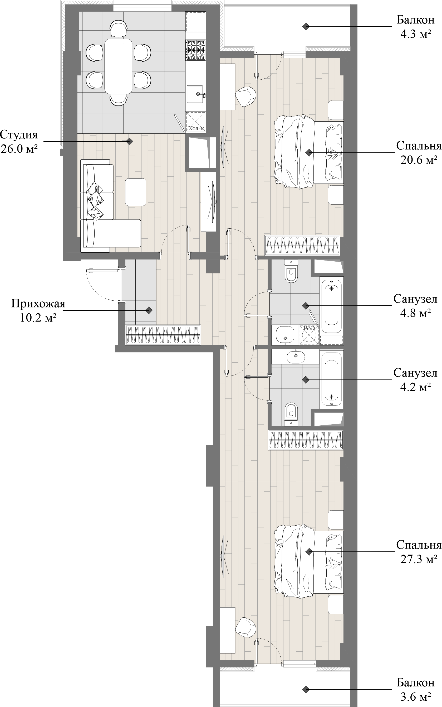 flat