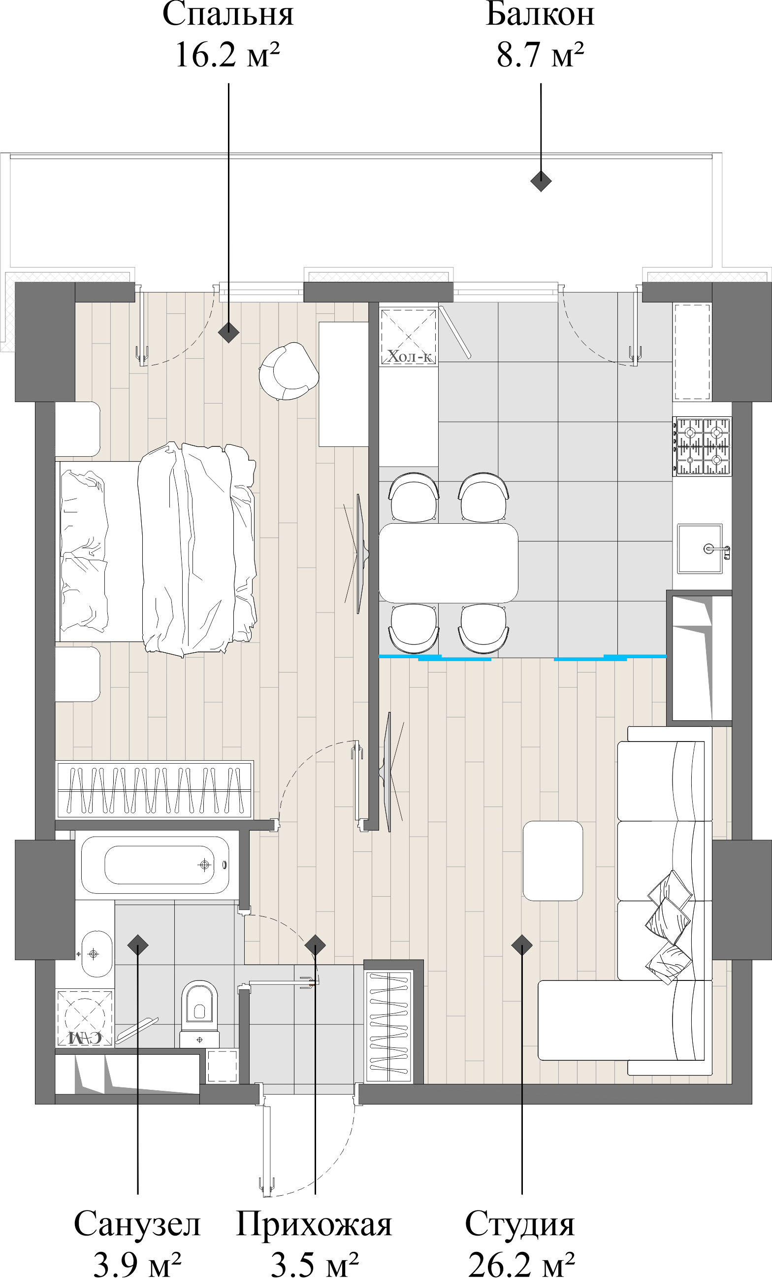 flat