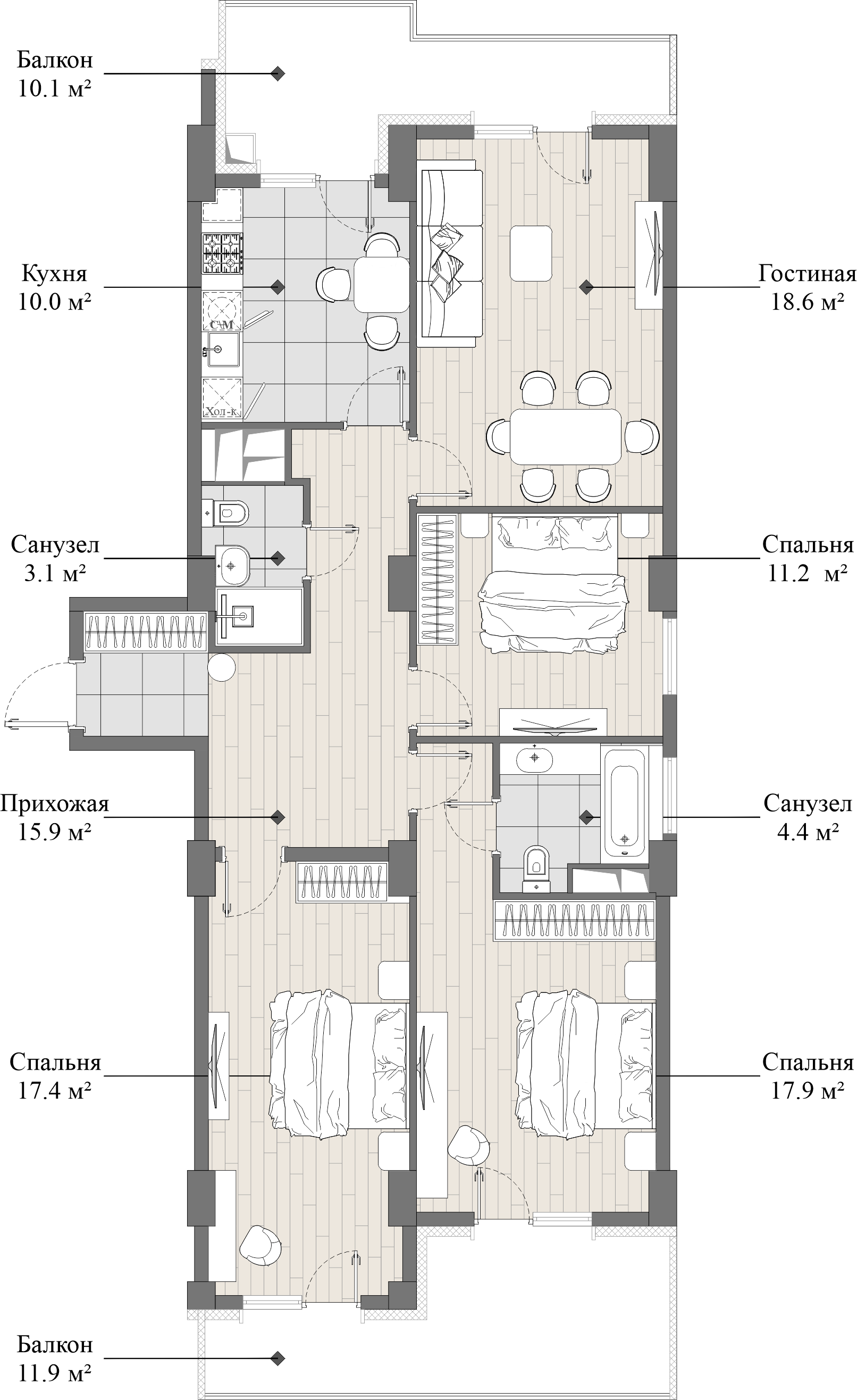 flat